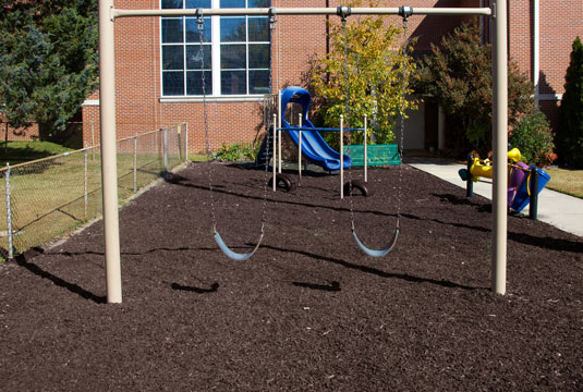 A playground after Access-a-Mat installation